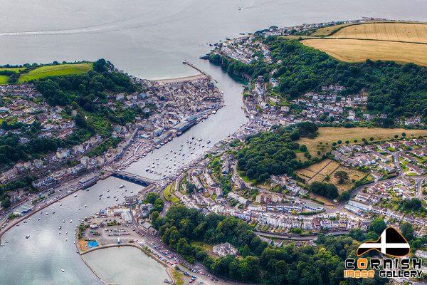 East And West Looe Cornwall Aerial View 379