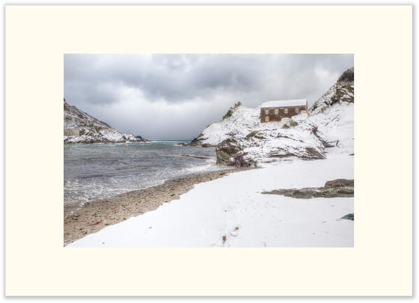 Polperro Beach Covered In Snow 537 - Image 2