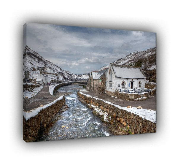 Boscastle Cornwall In The Snow 629 - Image 3