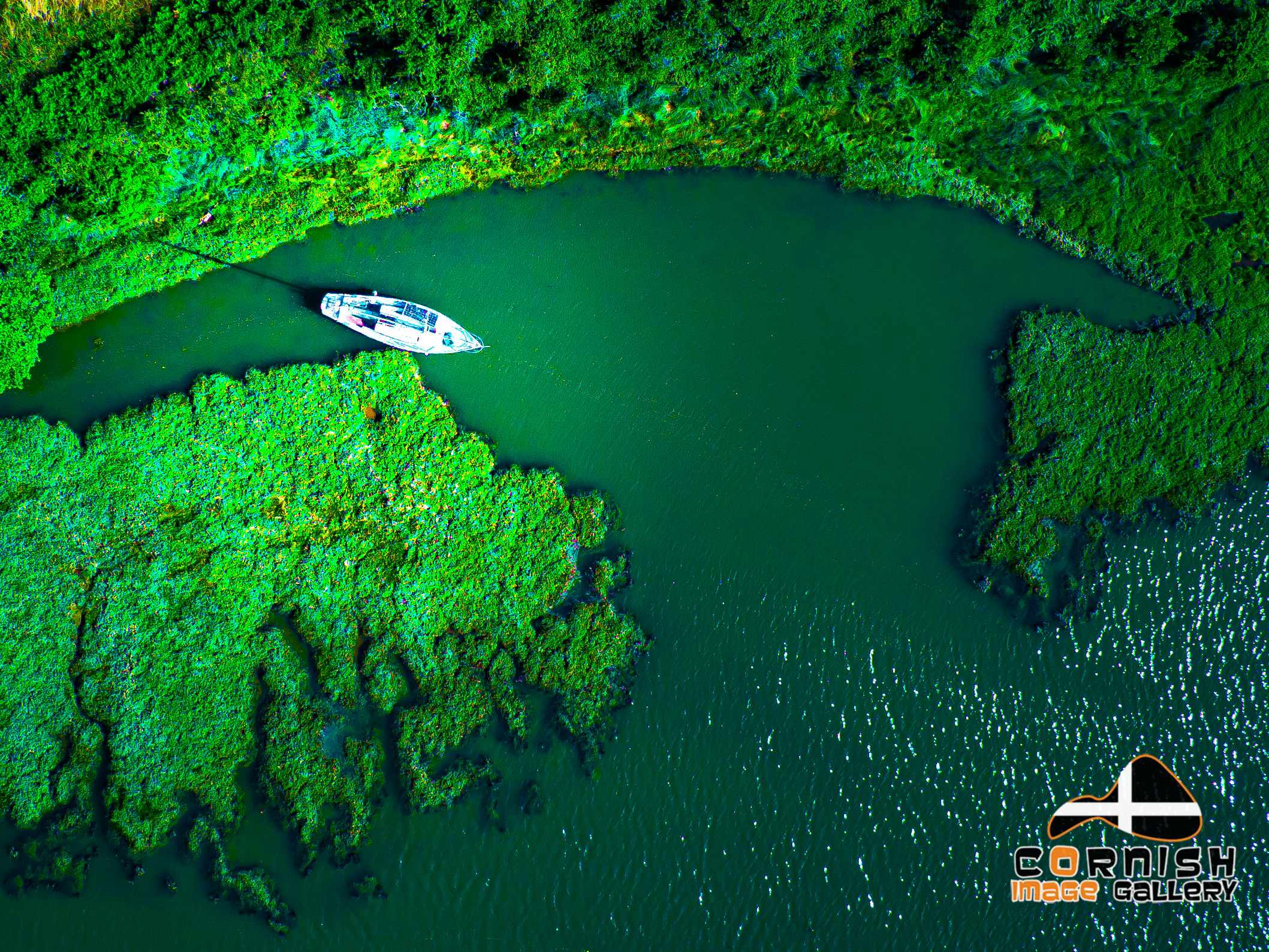 Aerial image Whacker Quay Cornwall by Mark Squire Aerial Photography