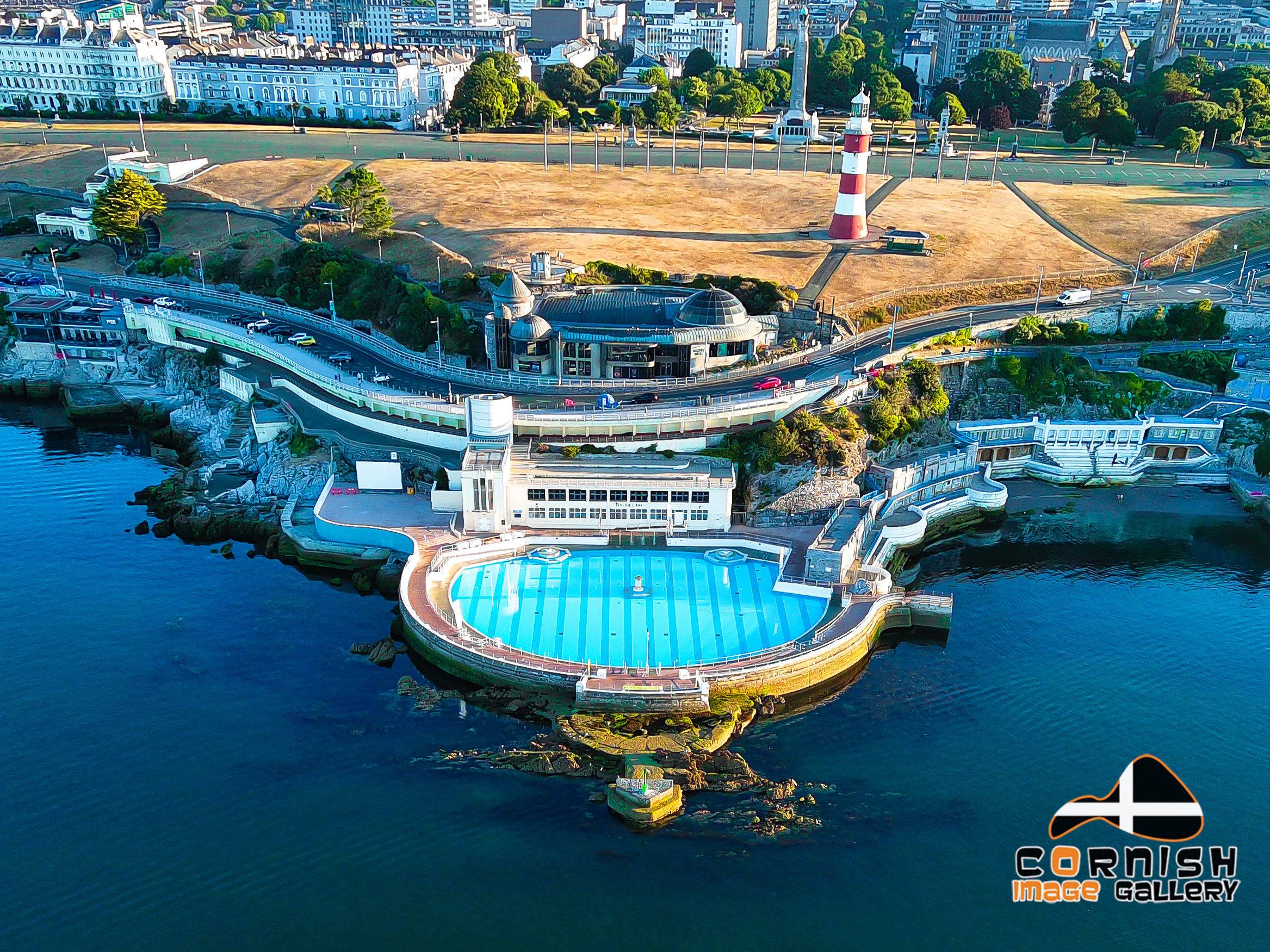 Aerial image Tinside Lido Plymouth by Mark Squire Aerial Photography