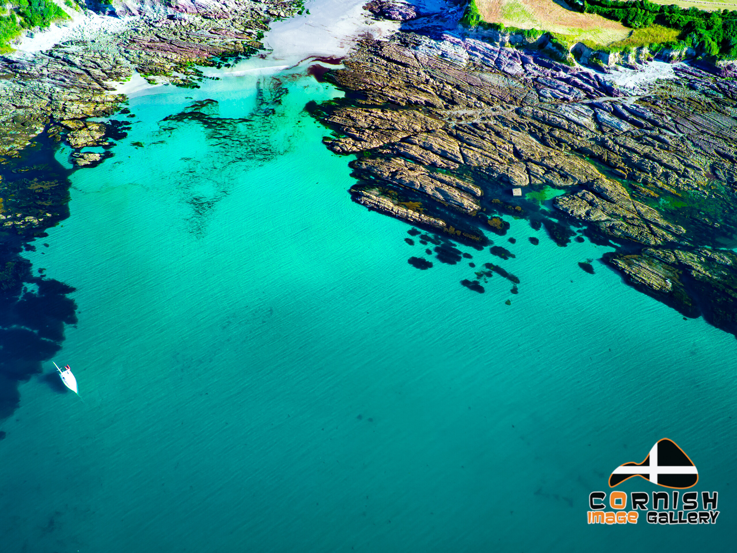 Aerial image of Talland Bay Cornwall by Mark Squire Aerial Photography