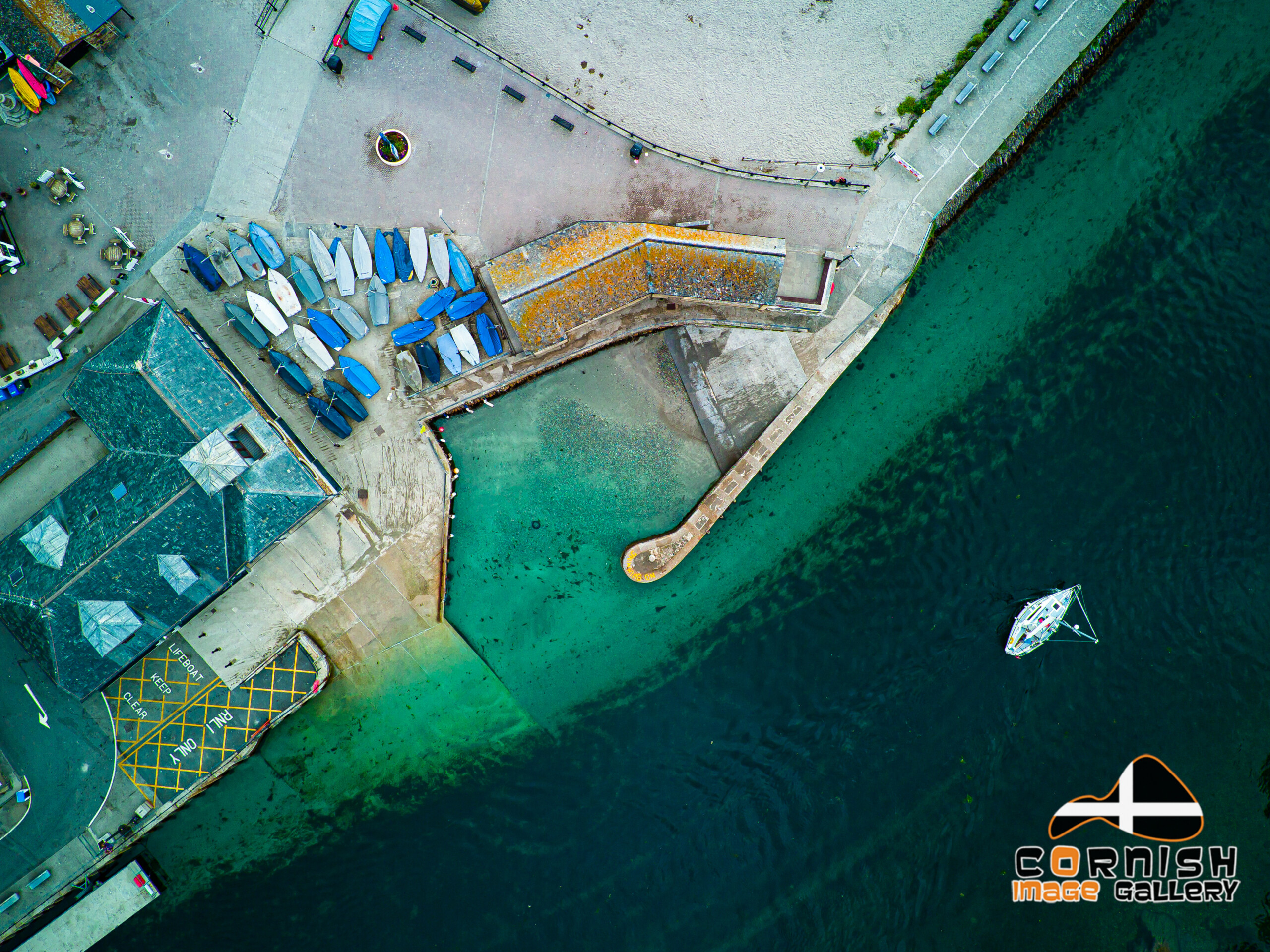 Aerial image of Looe Cornwall by Mark Squire Aerial Photography