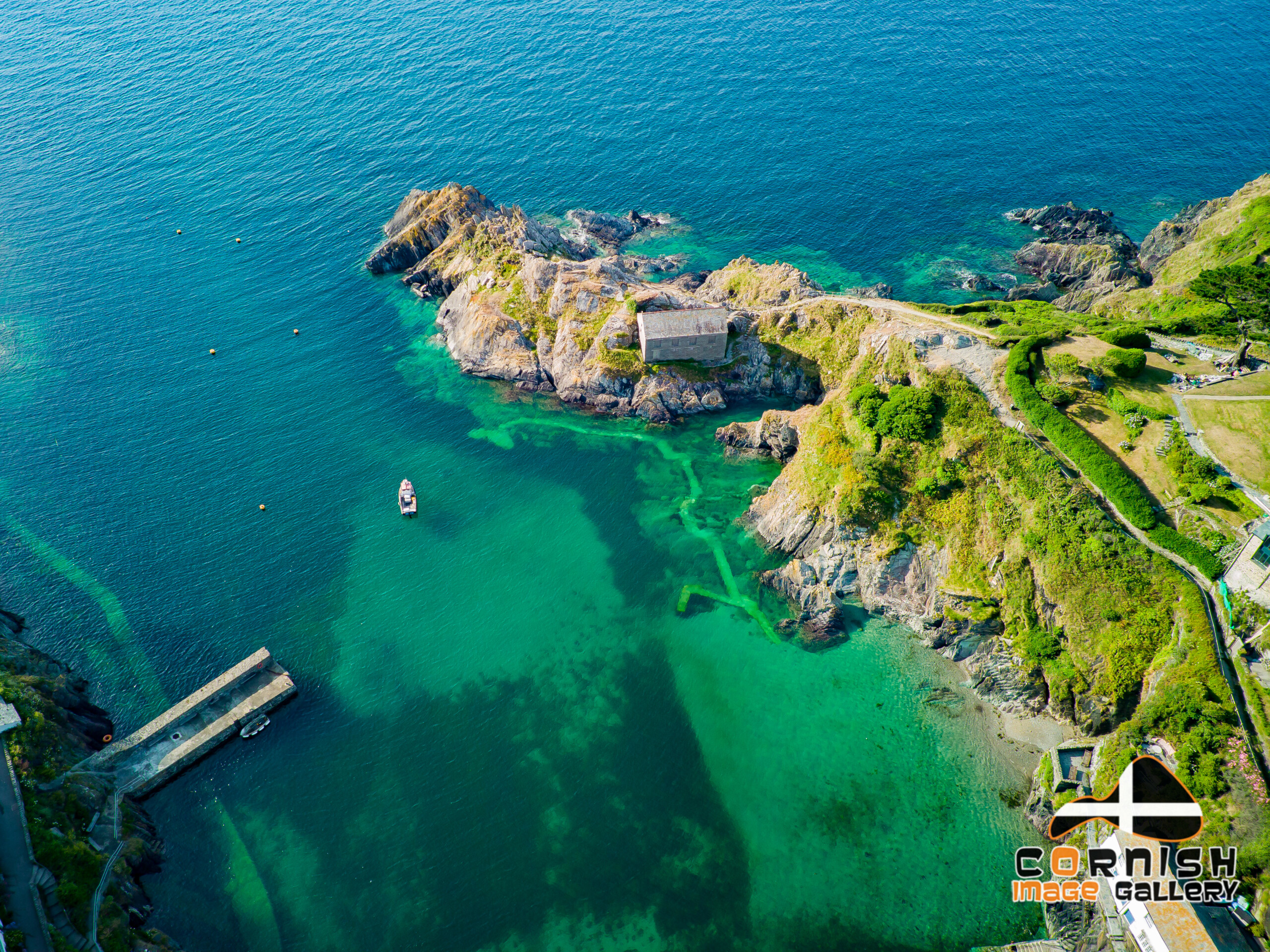 Aerial image of Polperro Cornwall by Mark Squire Aerial Photography