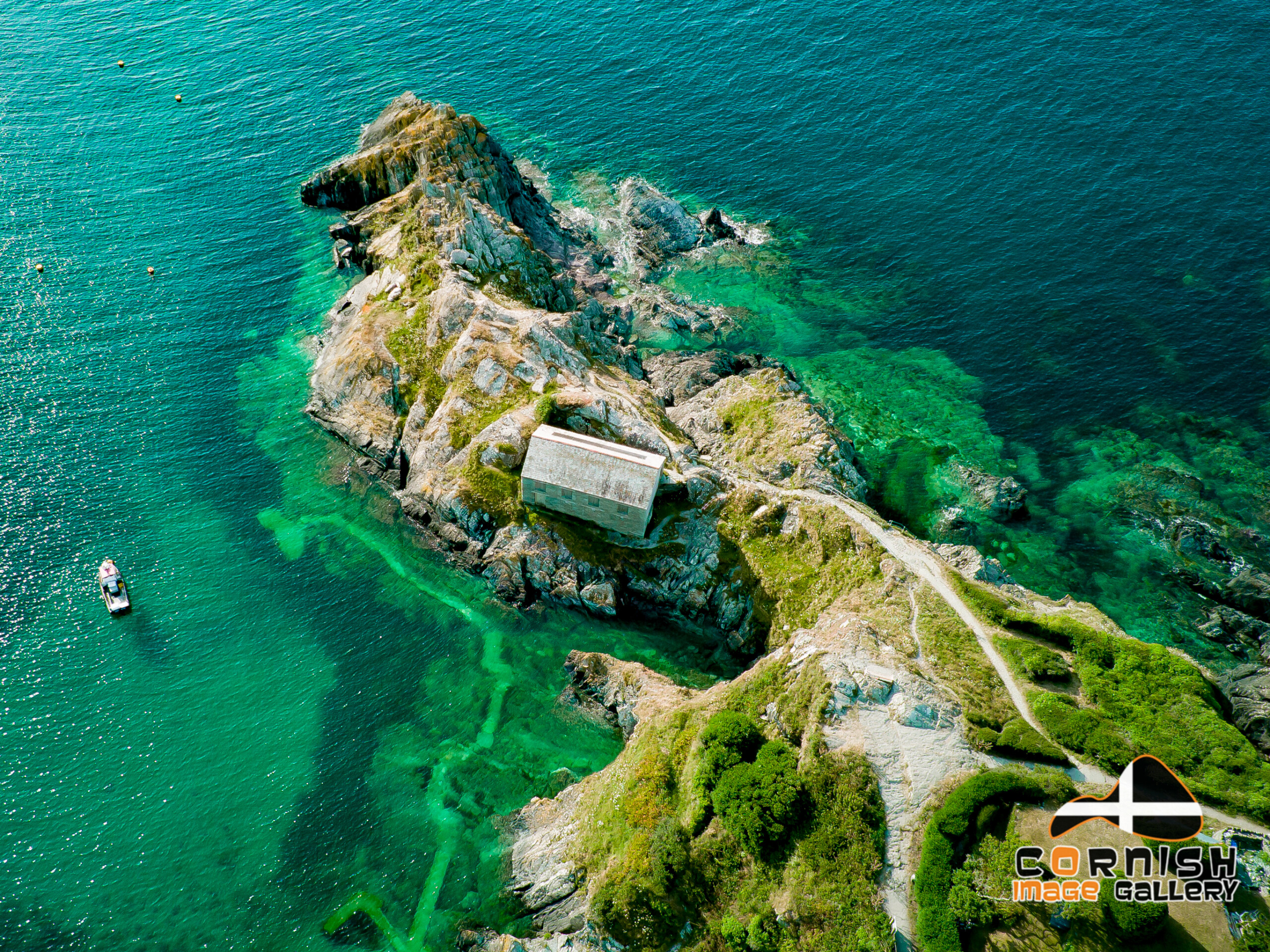 Aerial image of Polperro Cornwall by Mark Squire Aerial Photography