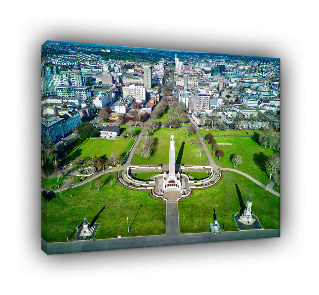 Plymouth City Centre by Mark Squire Aerial Photography.