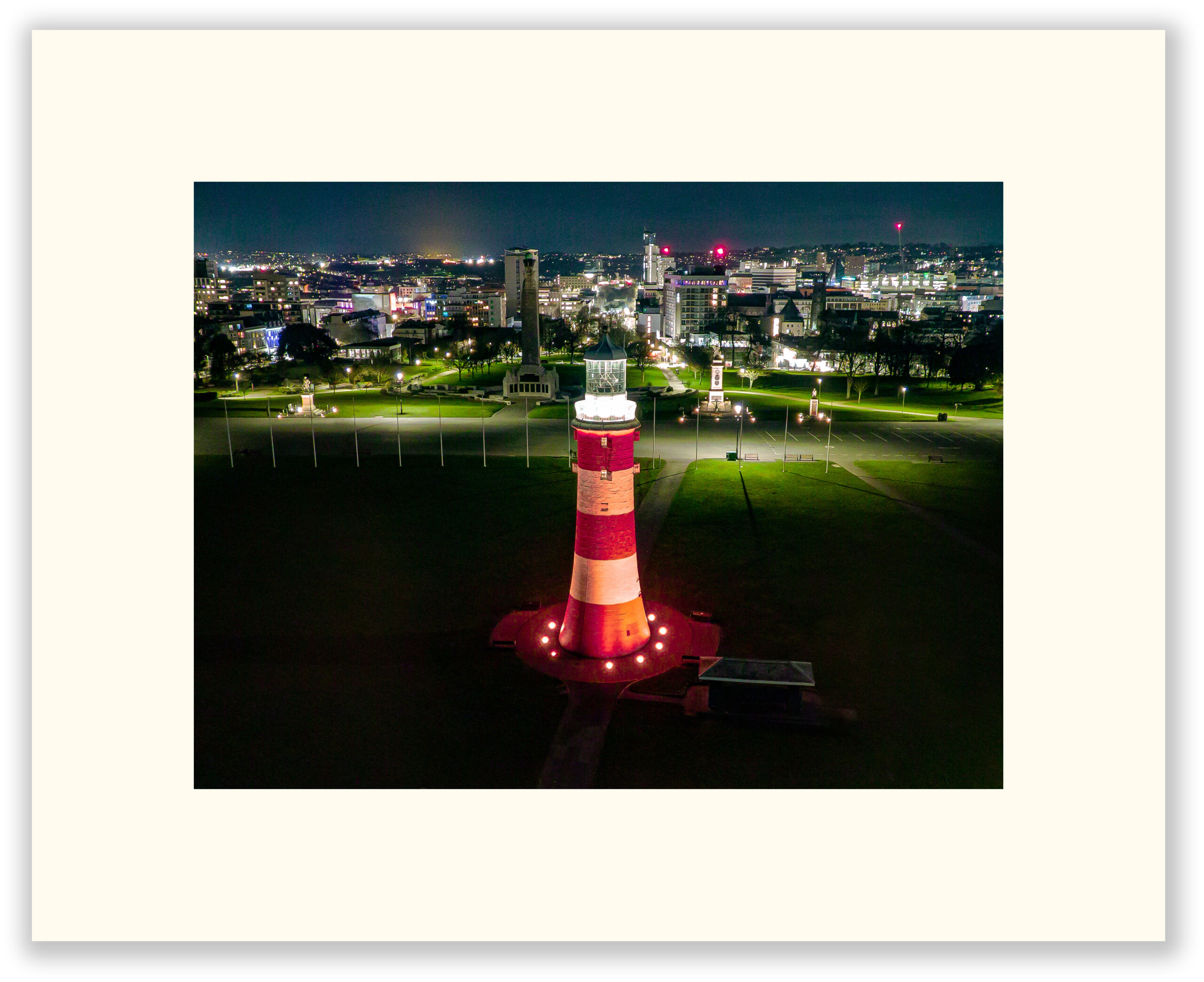 Smeatons Tower Lighthouse Plymouth by Mark Squire Aerial Photography.