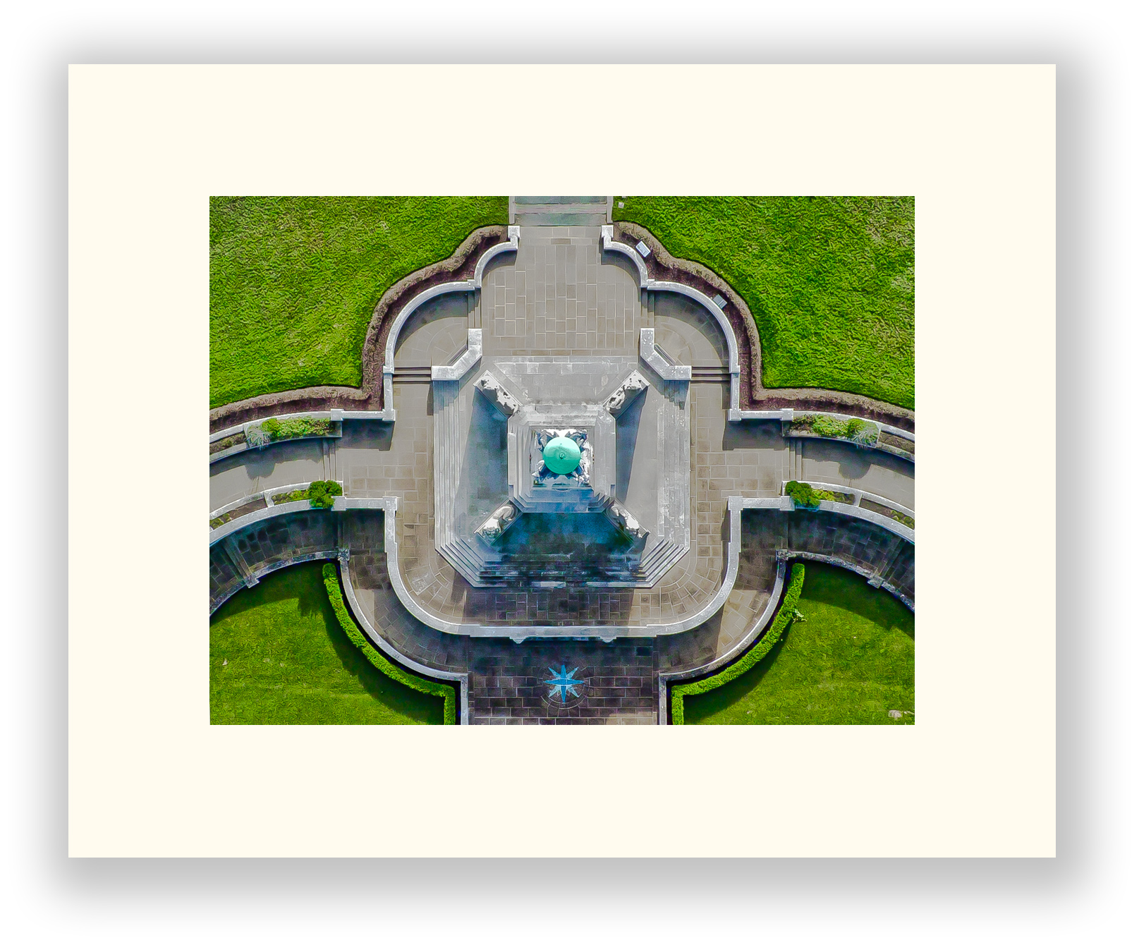 Plymouth Navy Cenotaph by Mark Squire Aerial Photography.