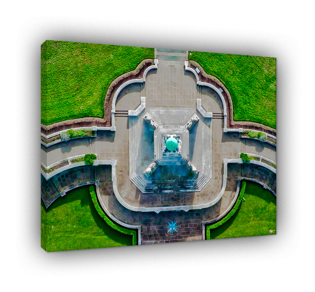Plymouth Navy Cenotaph by Mark Squire Aerial Photography.